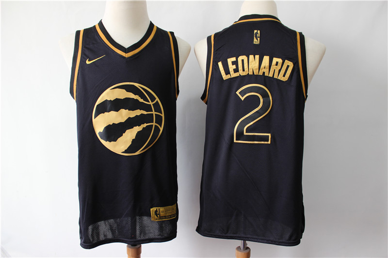 Men Toronto Raptors #2 Kawhi Leonard Black Gold Nike Swingman Jersey->chicago white sox->MLB Jersey